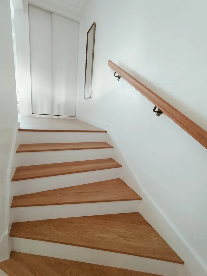 Détail d'un agencement intérieur en bois